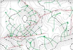 Orthocontours help analyse potential flow paths.